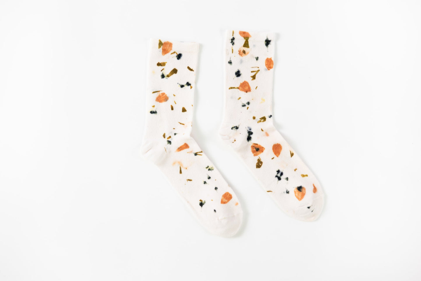 Abstract Bundle Dyed Cotton Crew Sock
