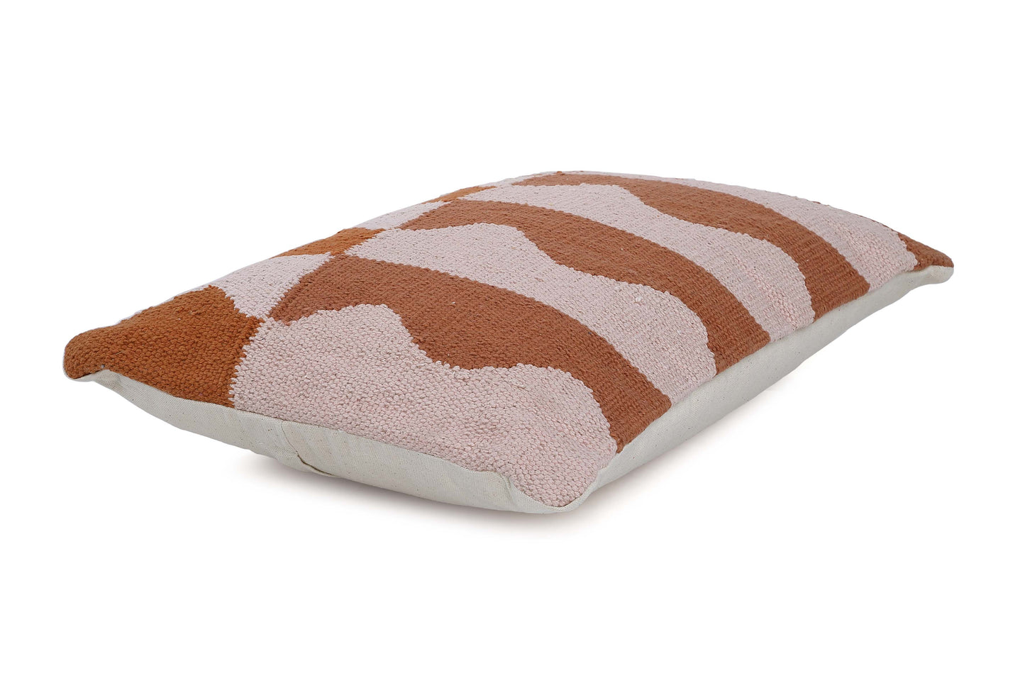 Ocean Lumbar Pillow, Earth - 14x20 Inch