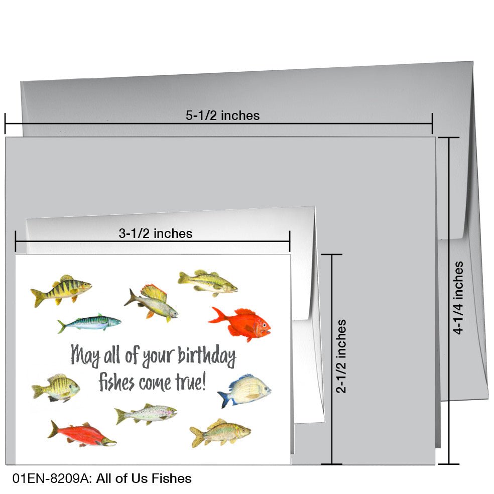 All of Us Fishes, Greeting Card (8209A)