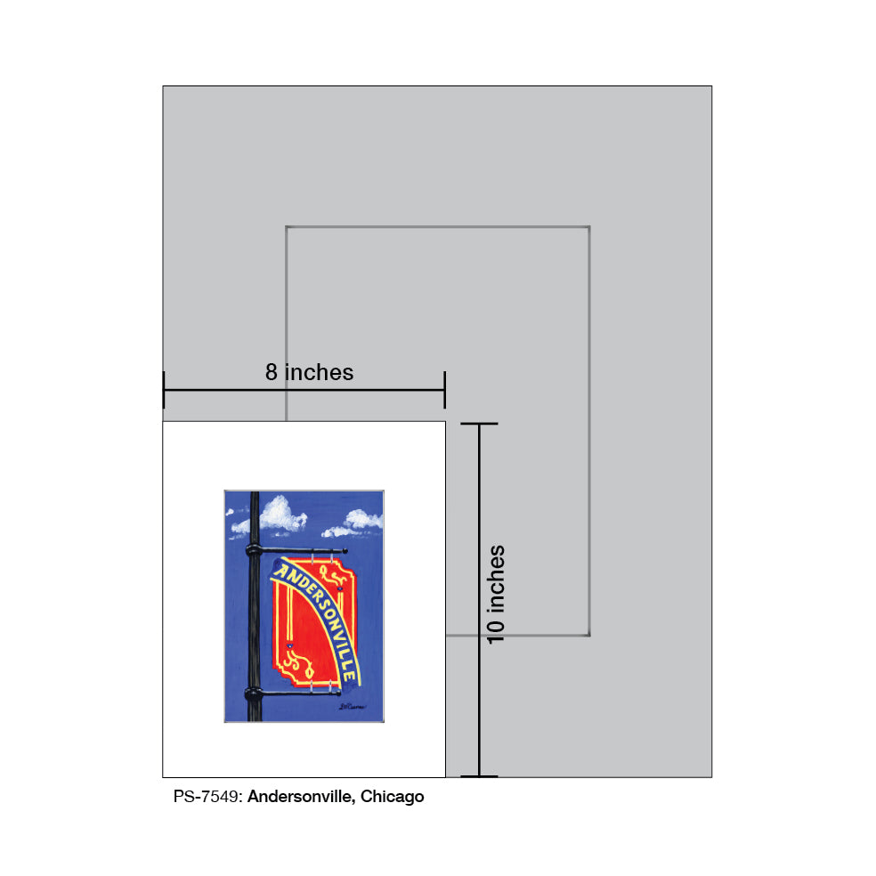 Andersonville, Chicago, Print (#7549A)