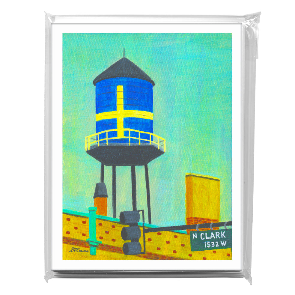 Andersonville Water Tower, Chicago, Greeting Card (8026A)
