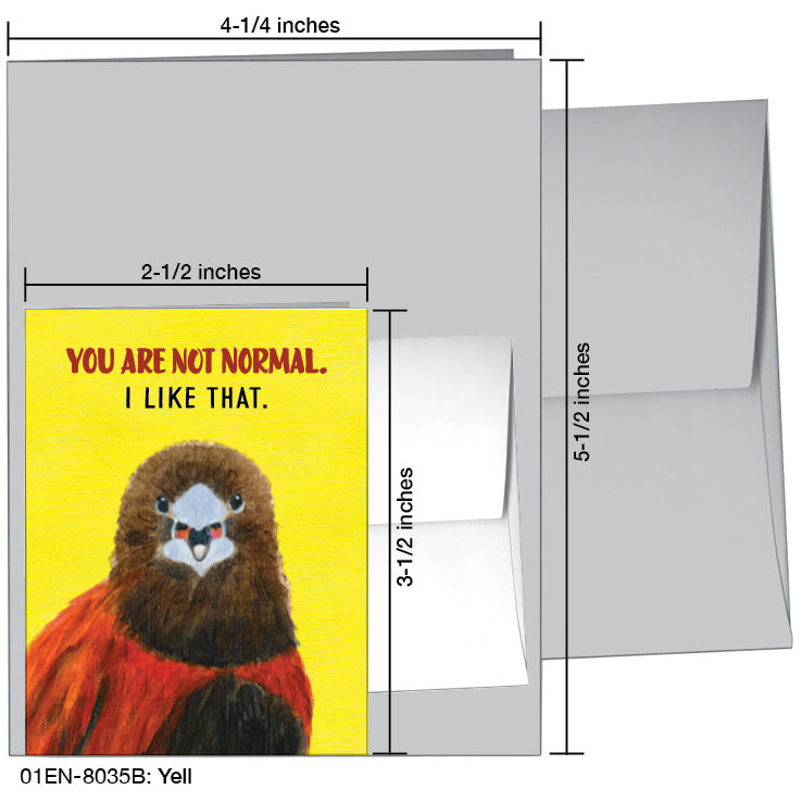 Yell, Greeting Card (8035B)