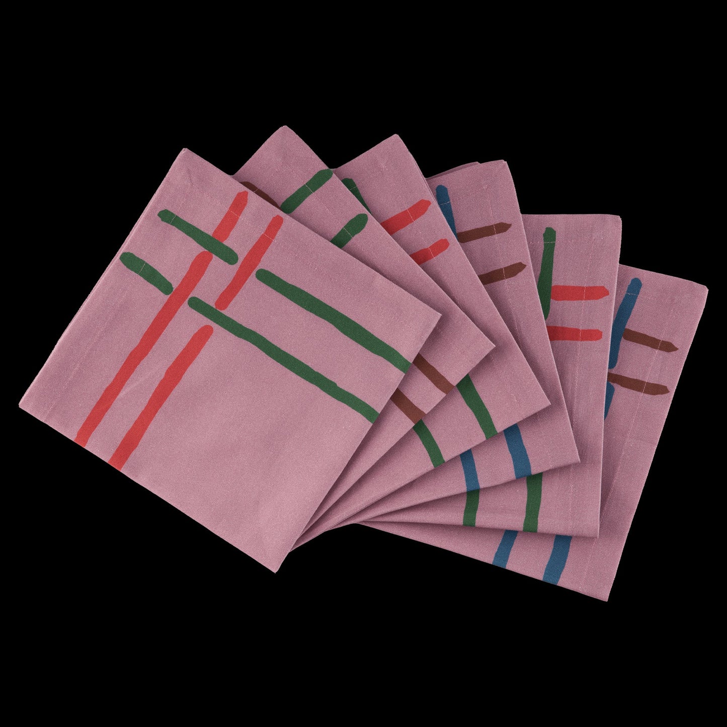 6 Napkins La Vie en Rose