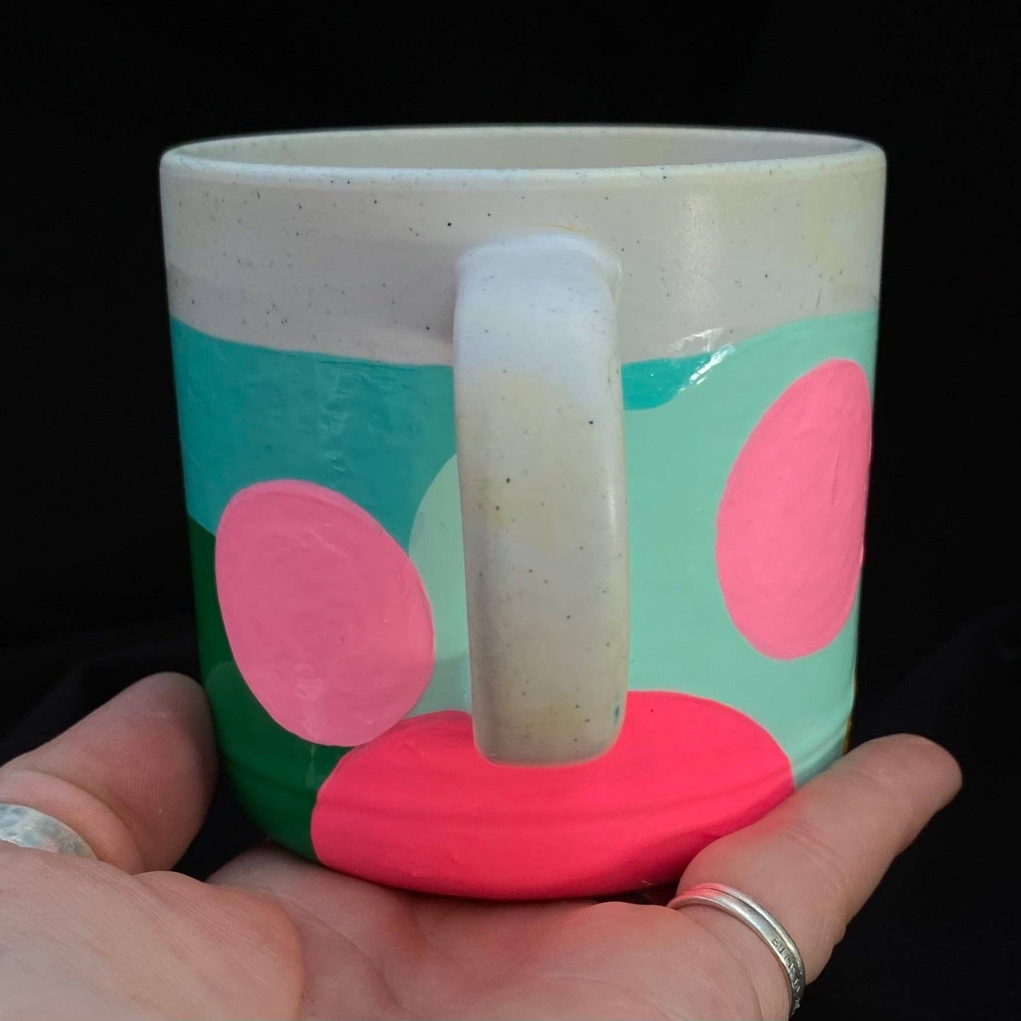 Modern Artifact Coffee/Tea Mug Pink Dots