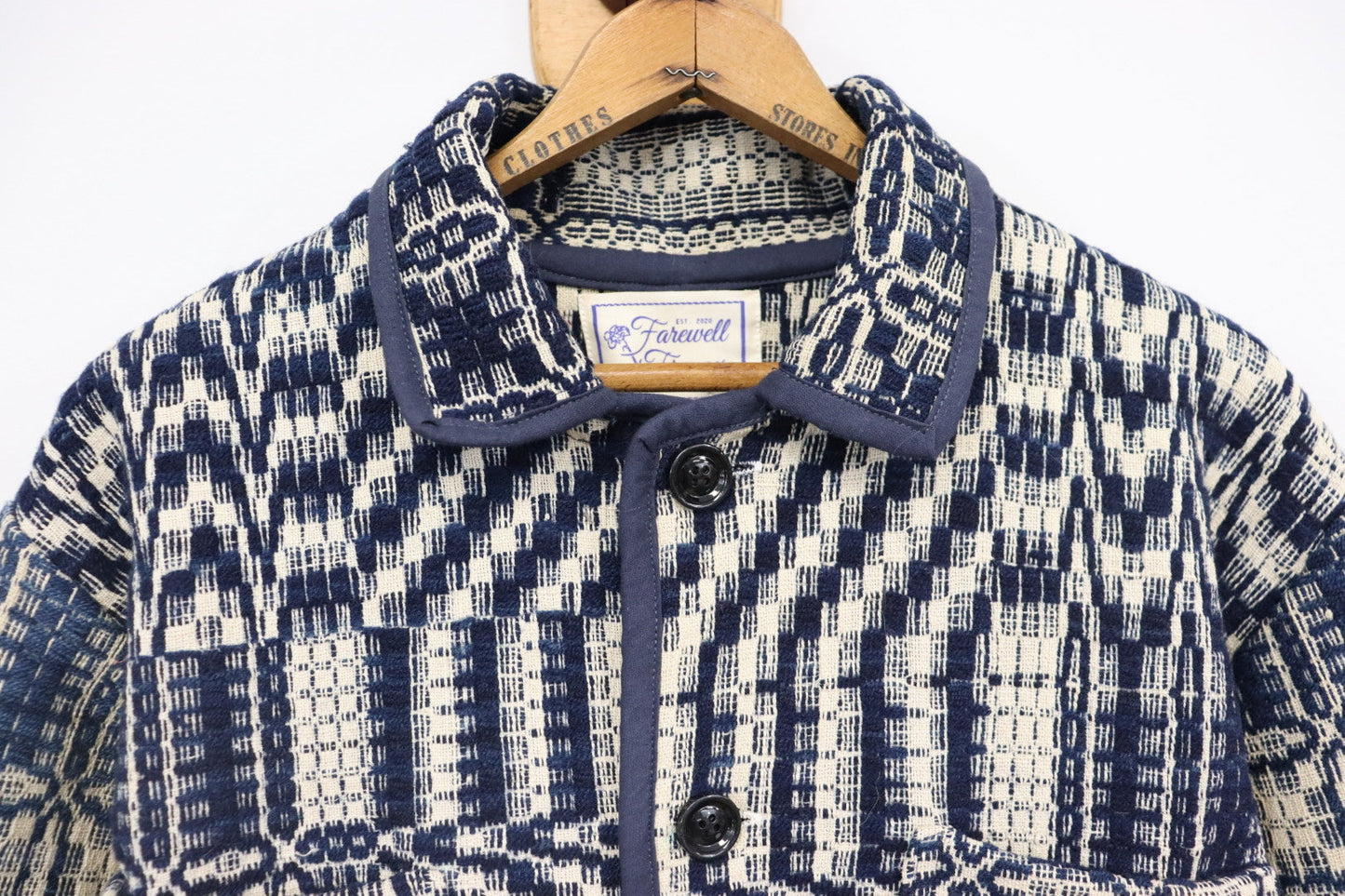 Wool Coverlet Claude Coat Sz S CC9