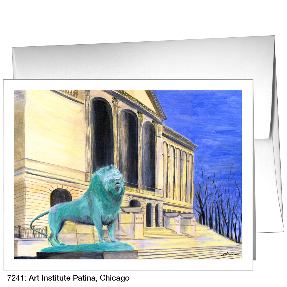 Art Institute Patina, Chicago, Greeting Card (7241A)