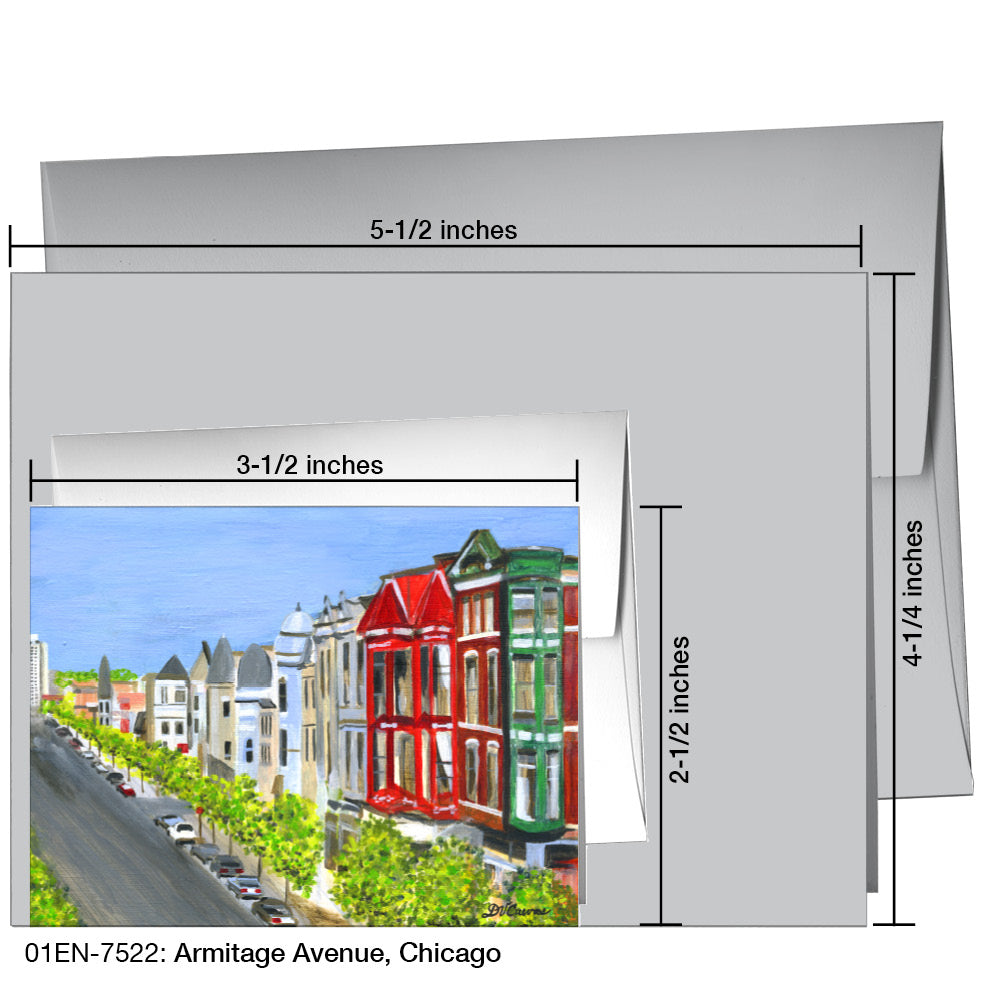 Armitage Avenue, Chicago, Greeting Card (7522A)