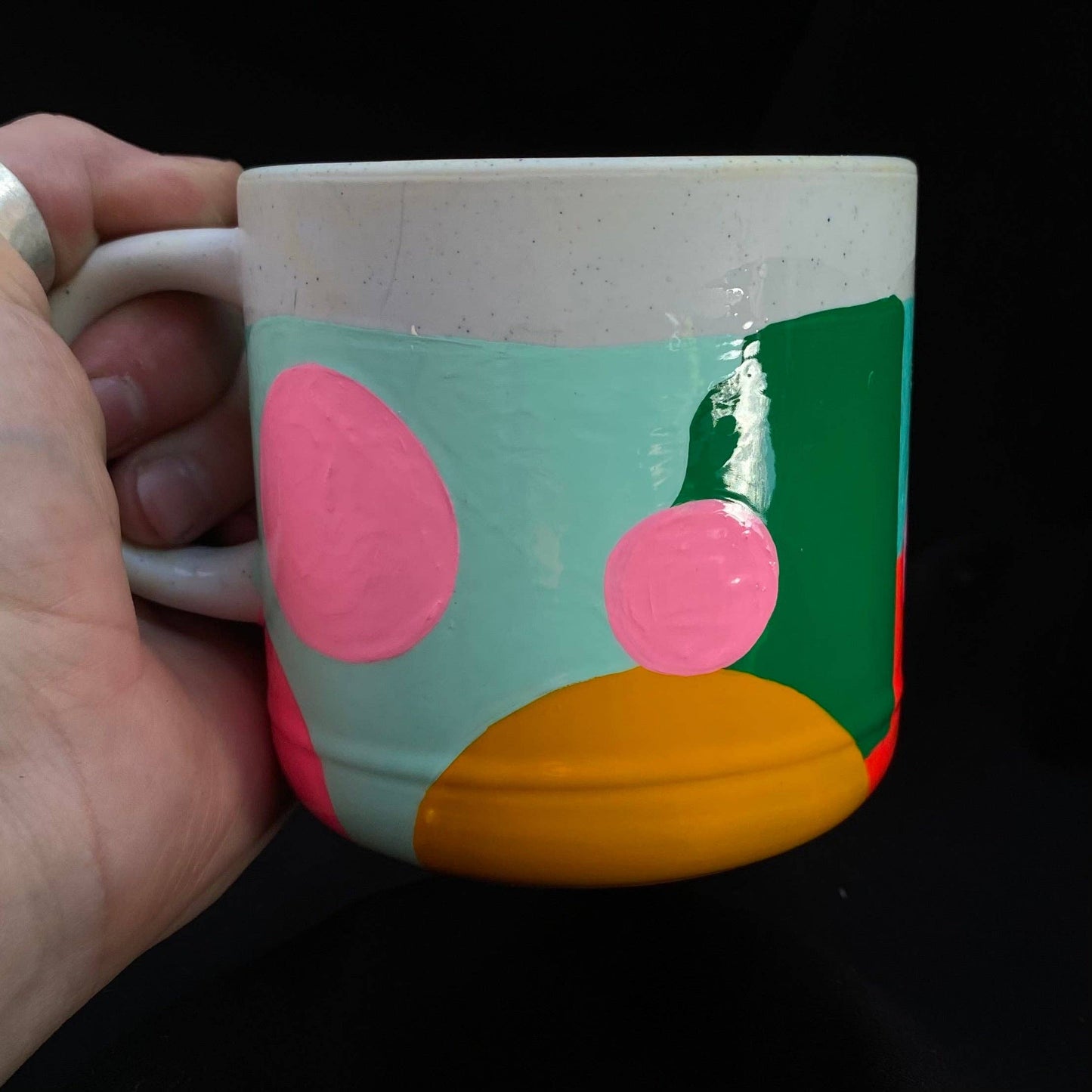 Modern Artifact Coffee/Tea Mug Pink Dots