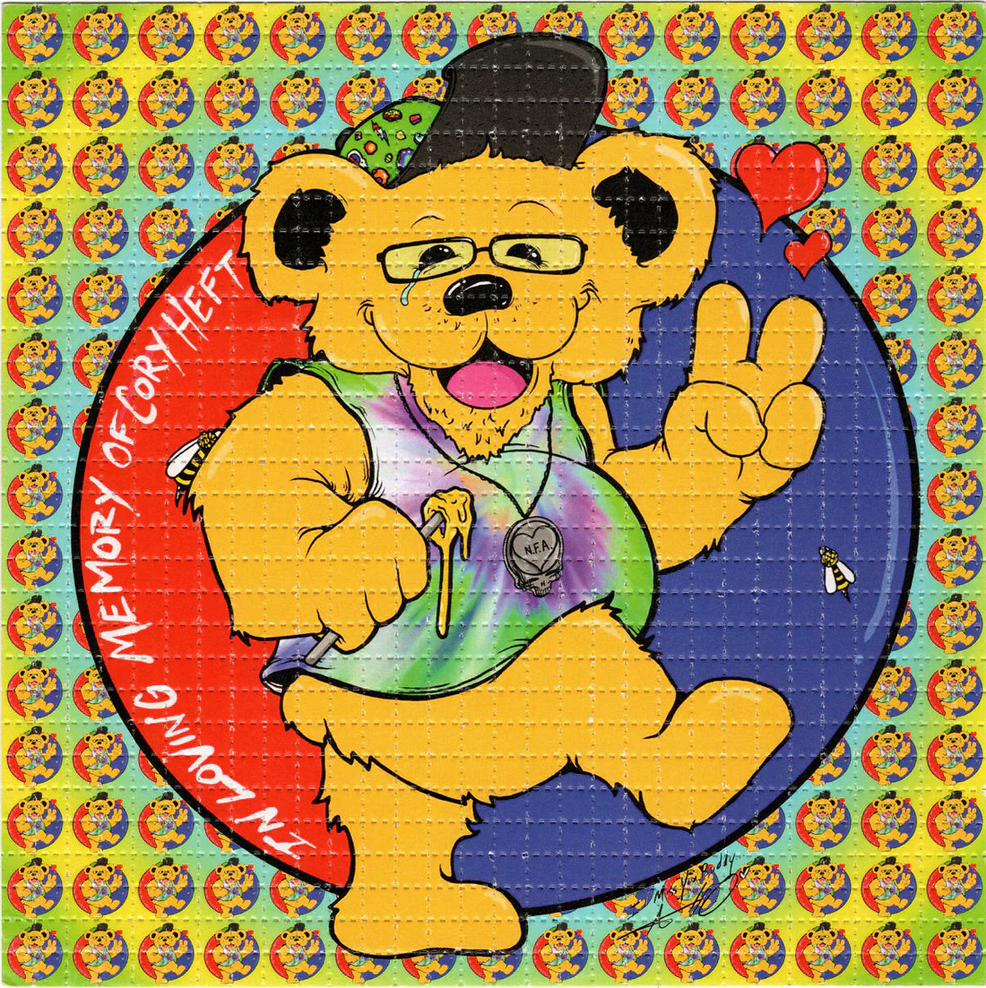 Aaron Brooks "Cory Heft Memorial Fundraiser" Blotter Print