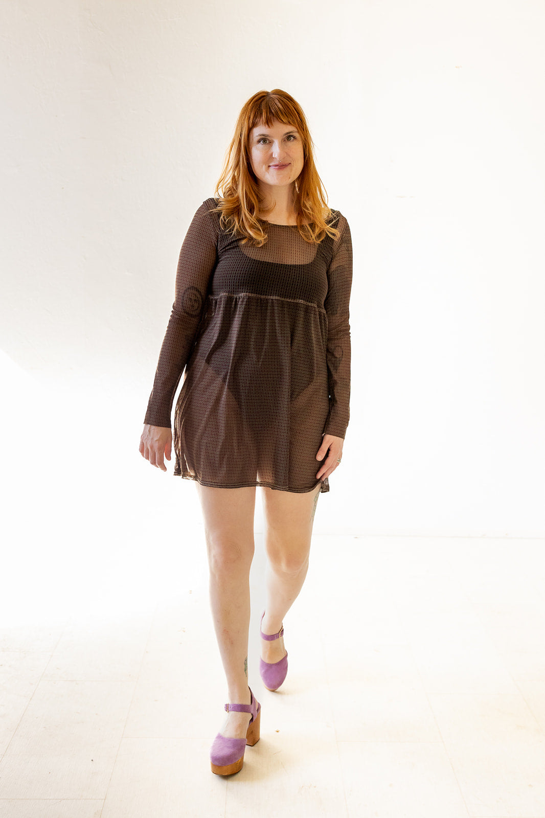 Megumi Mini Dress in Earth Deco
