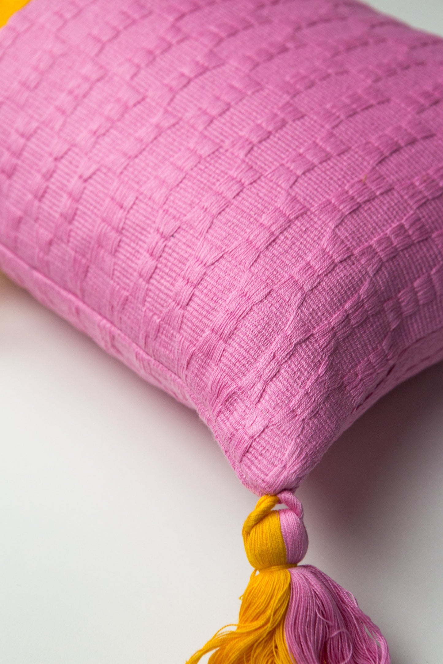 Antigua Pillow - Bubblegum and Orange Colorblocked