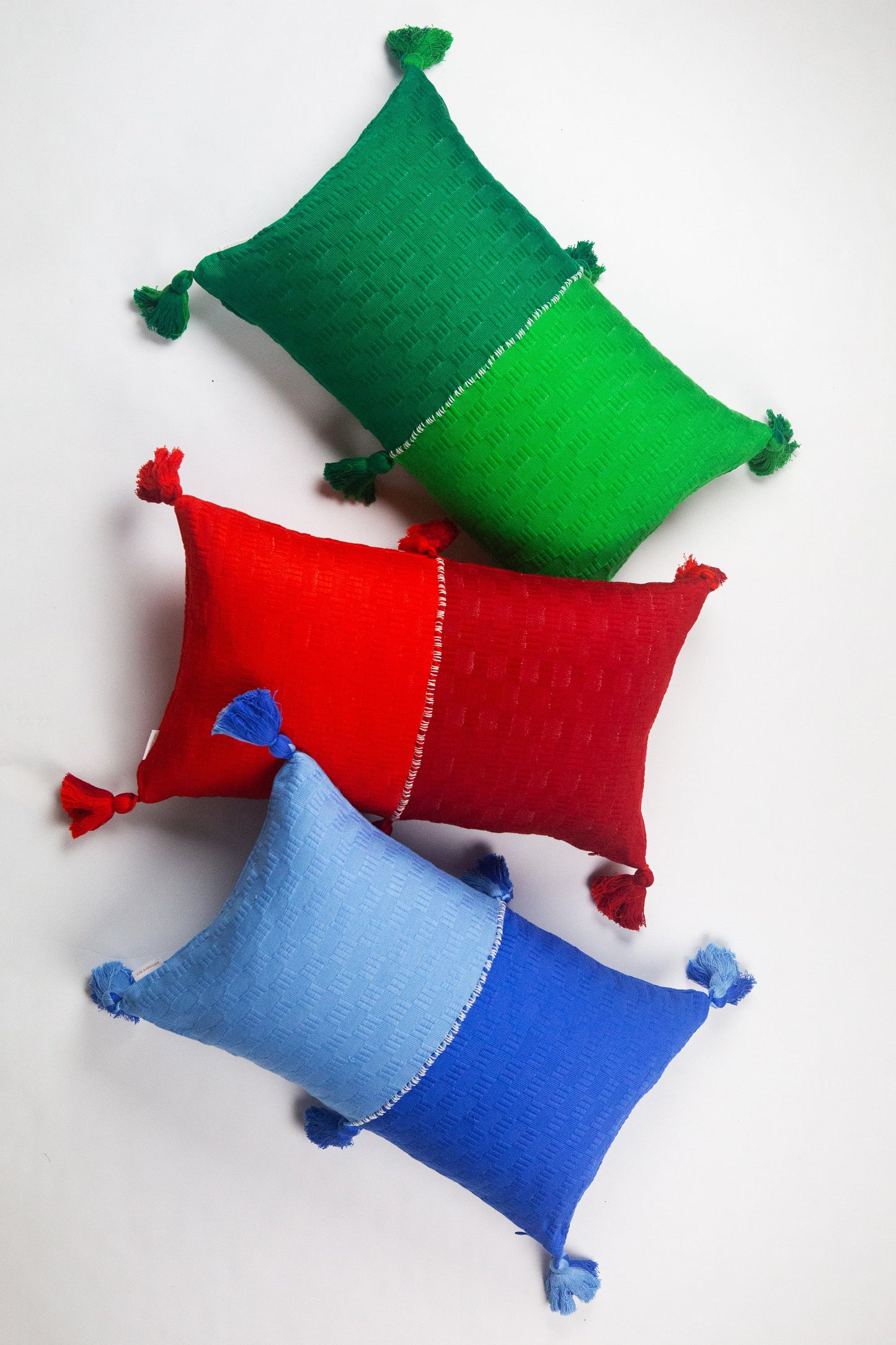 Antigua Pillow - Blue Colorblocked