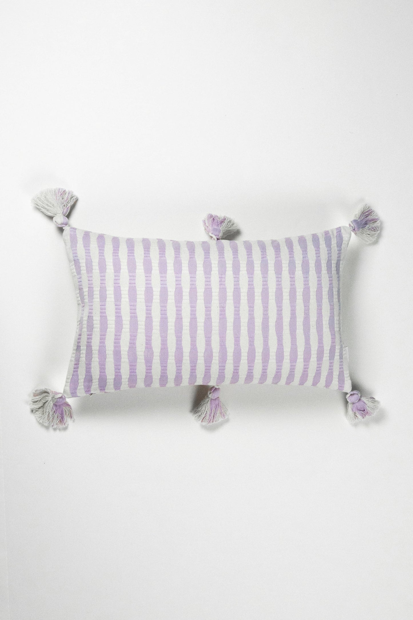 Antigua Pillow - Light Lavender Stripe