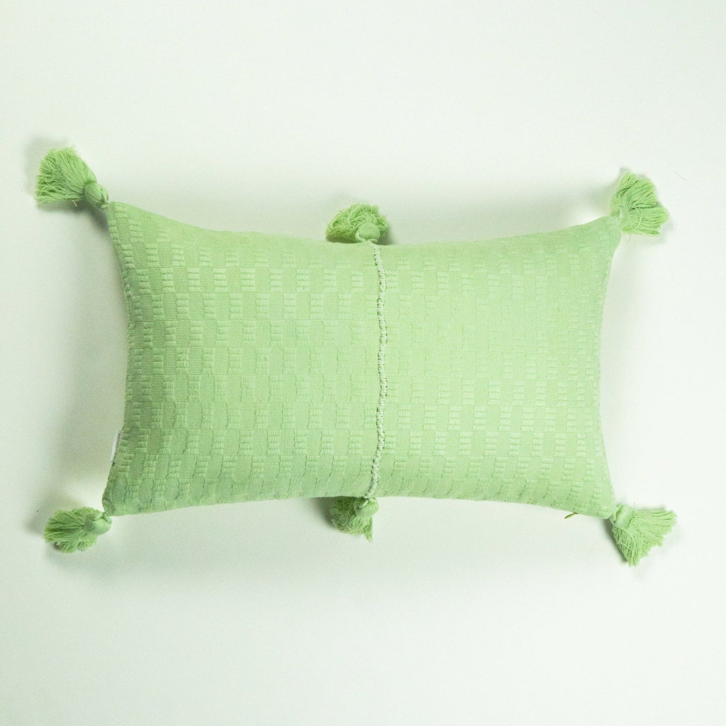 Antigua Pillow - Light Pistachio Solid