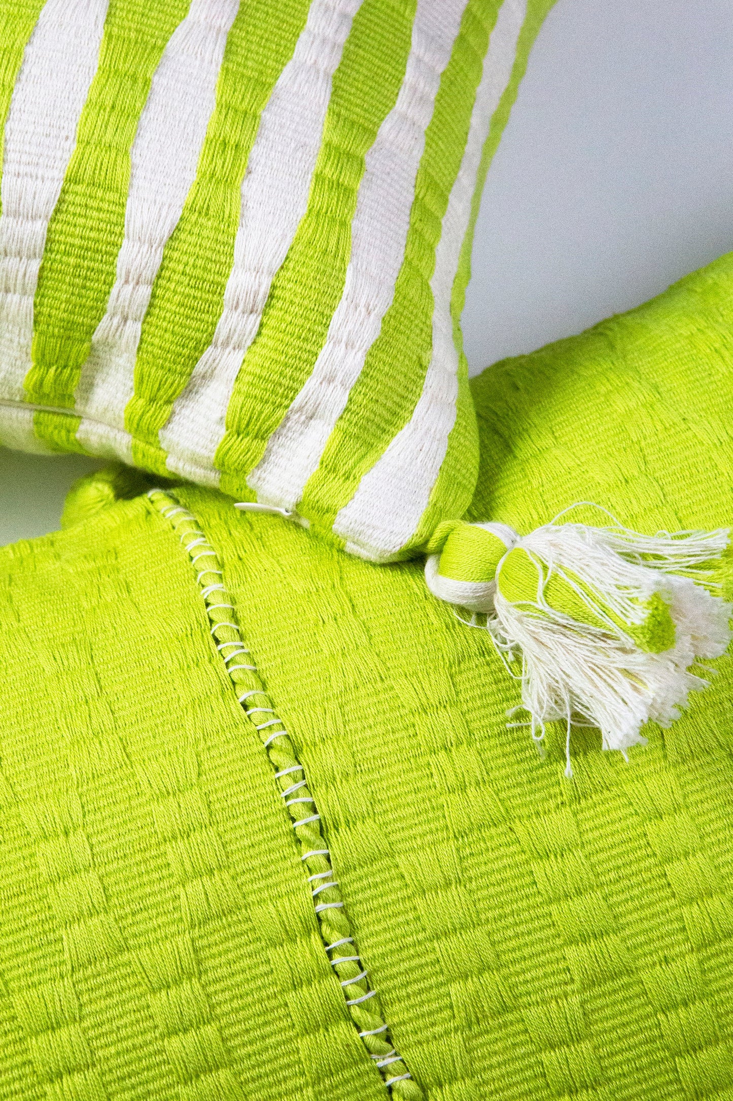 Antigua Pillow - Lemon Lime Solid