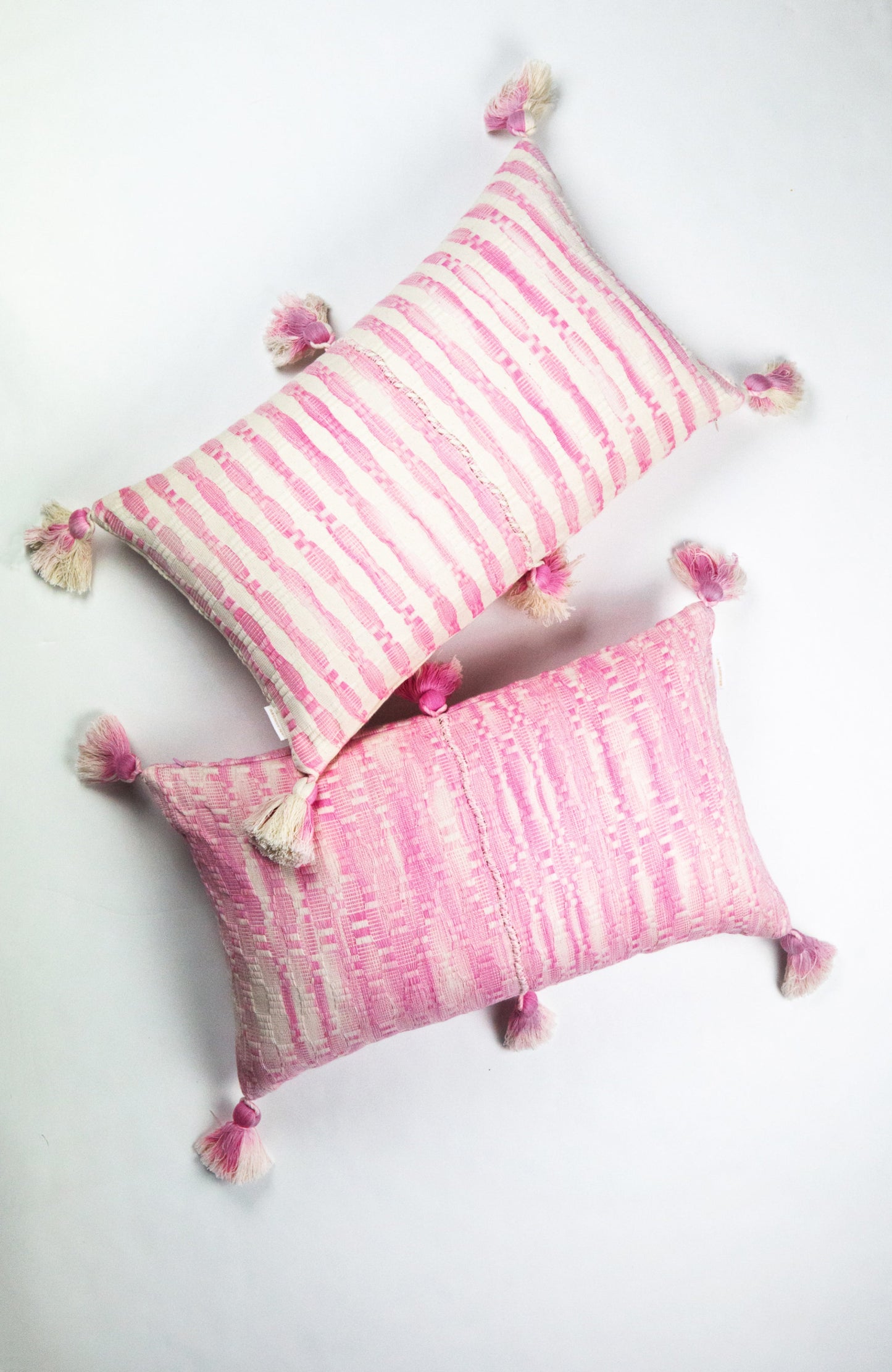 Antigua Pillow - Faded Pink Solid