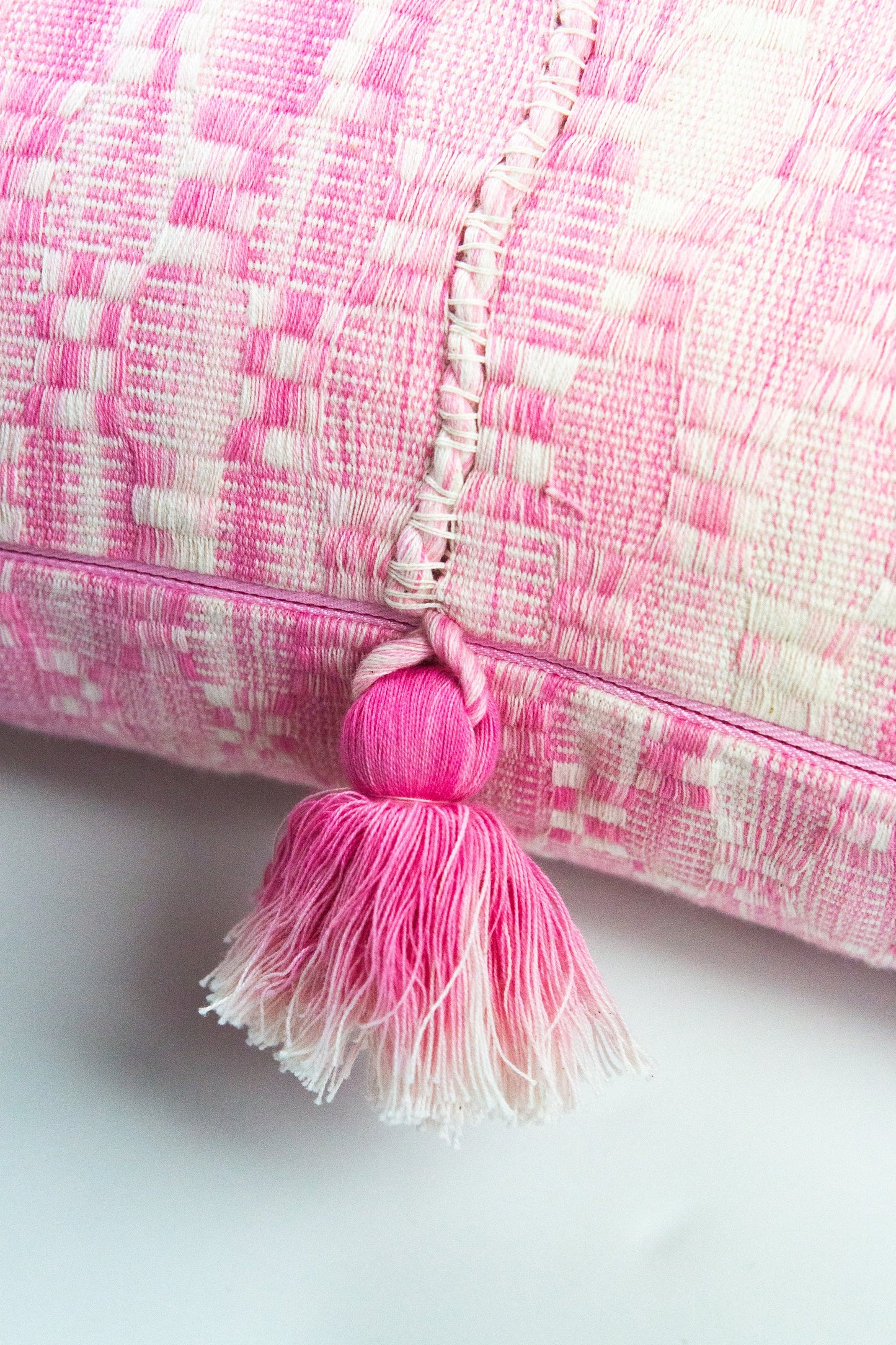 Antigua Pillow - Faded Pink Solid