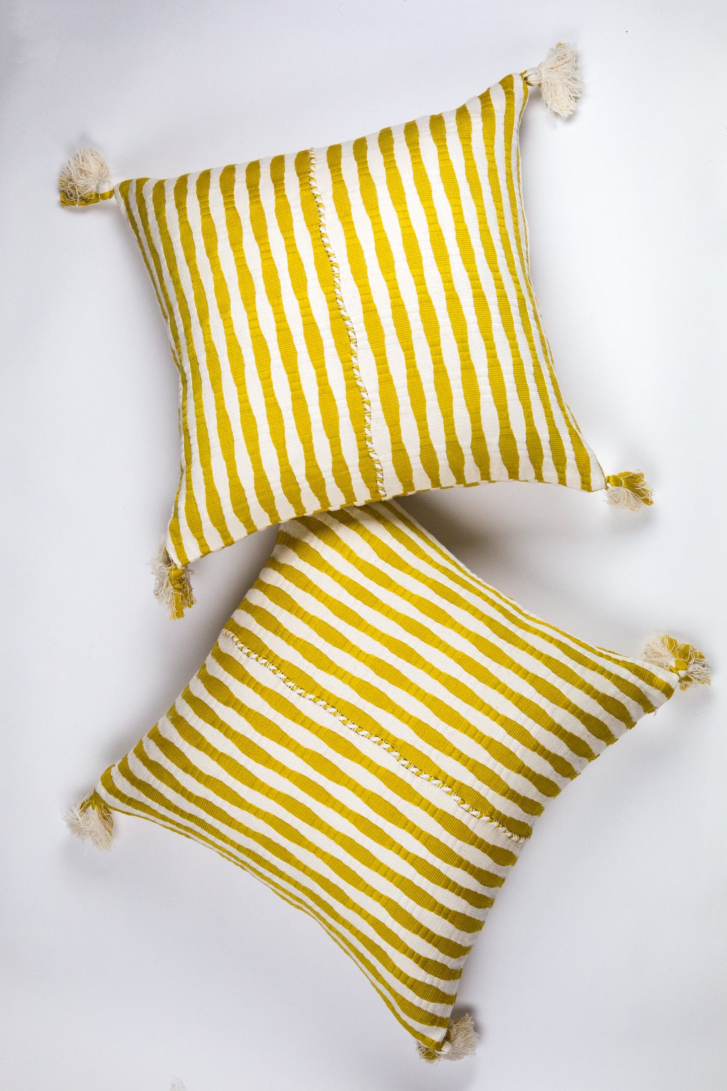 Antigua Pillow - Ochre Striped