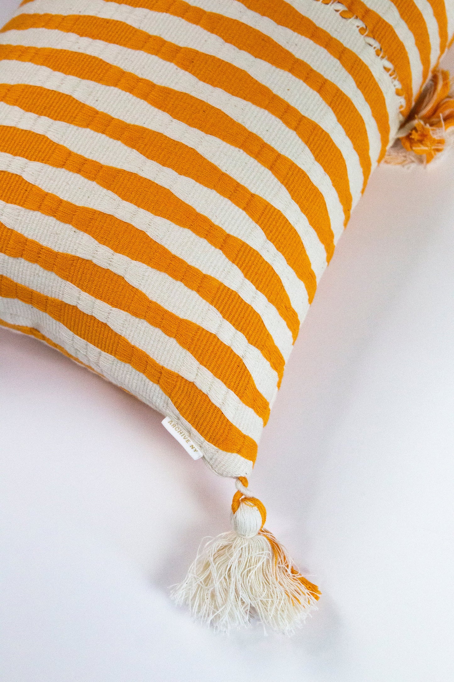 Antigua Pillow - Orange Striped