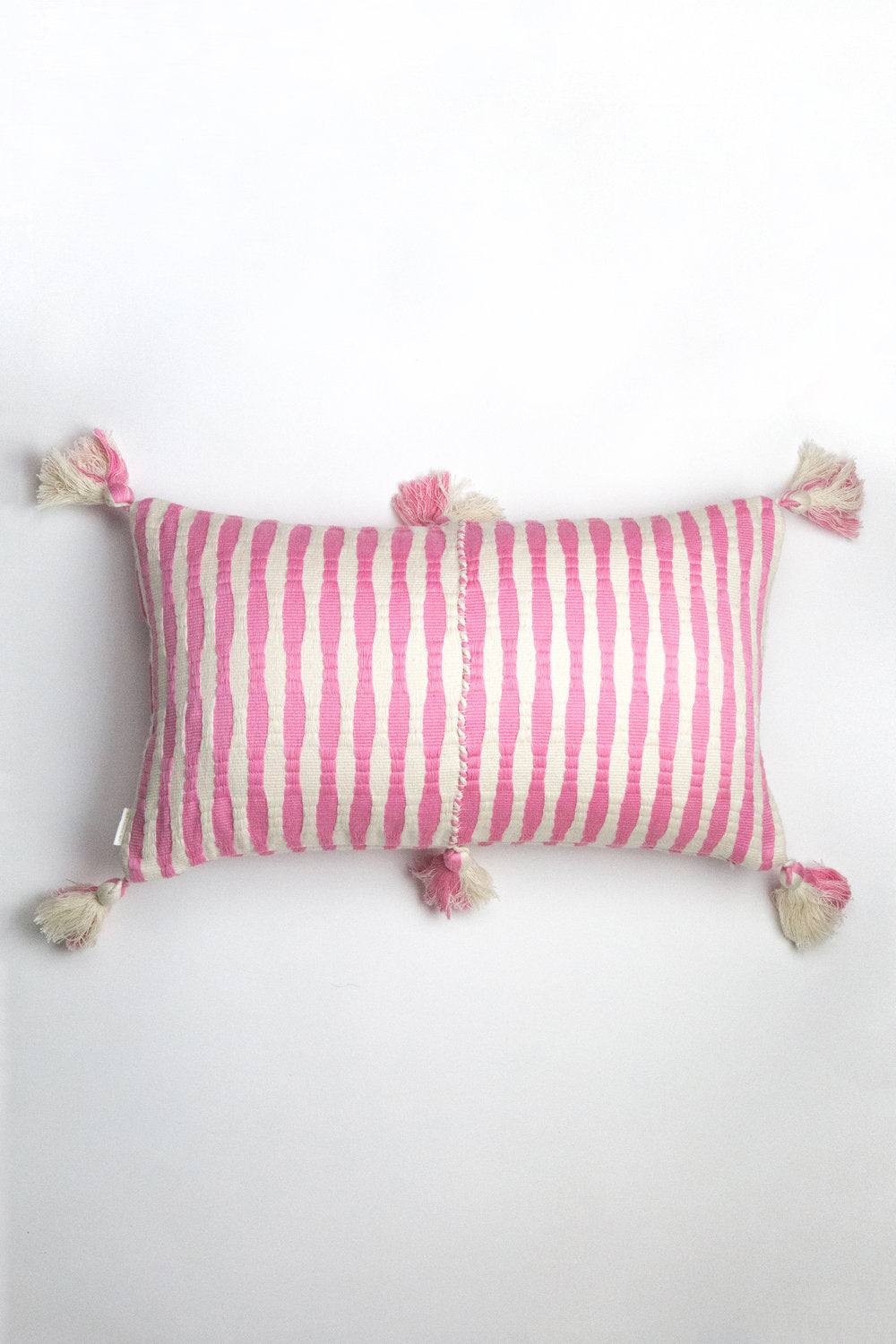 Antigua Pillow - Bubblegum Pink Striped