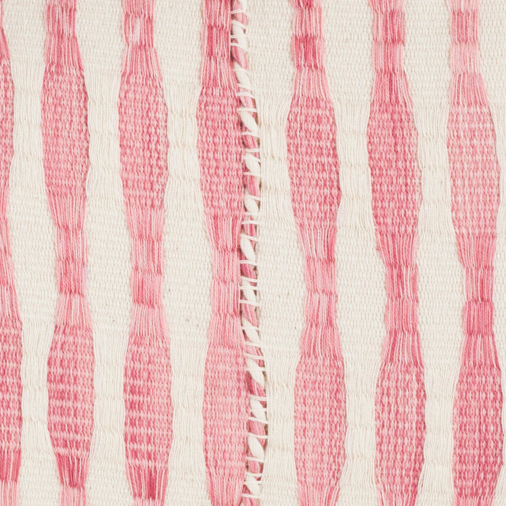 Antigua Pillow- Faded Pink Stripe
