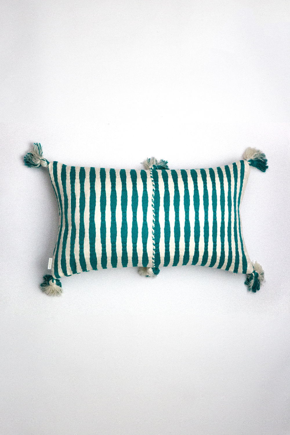 Antigua Pillow - Jade Stripe