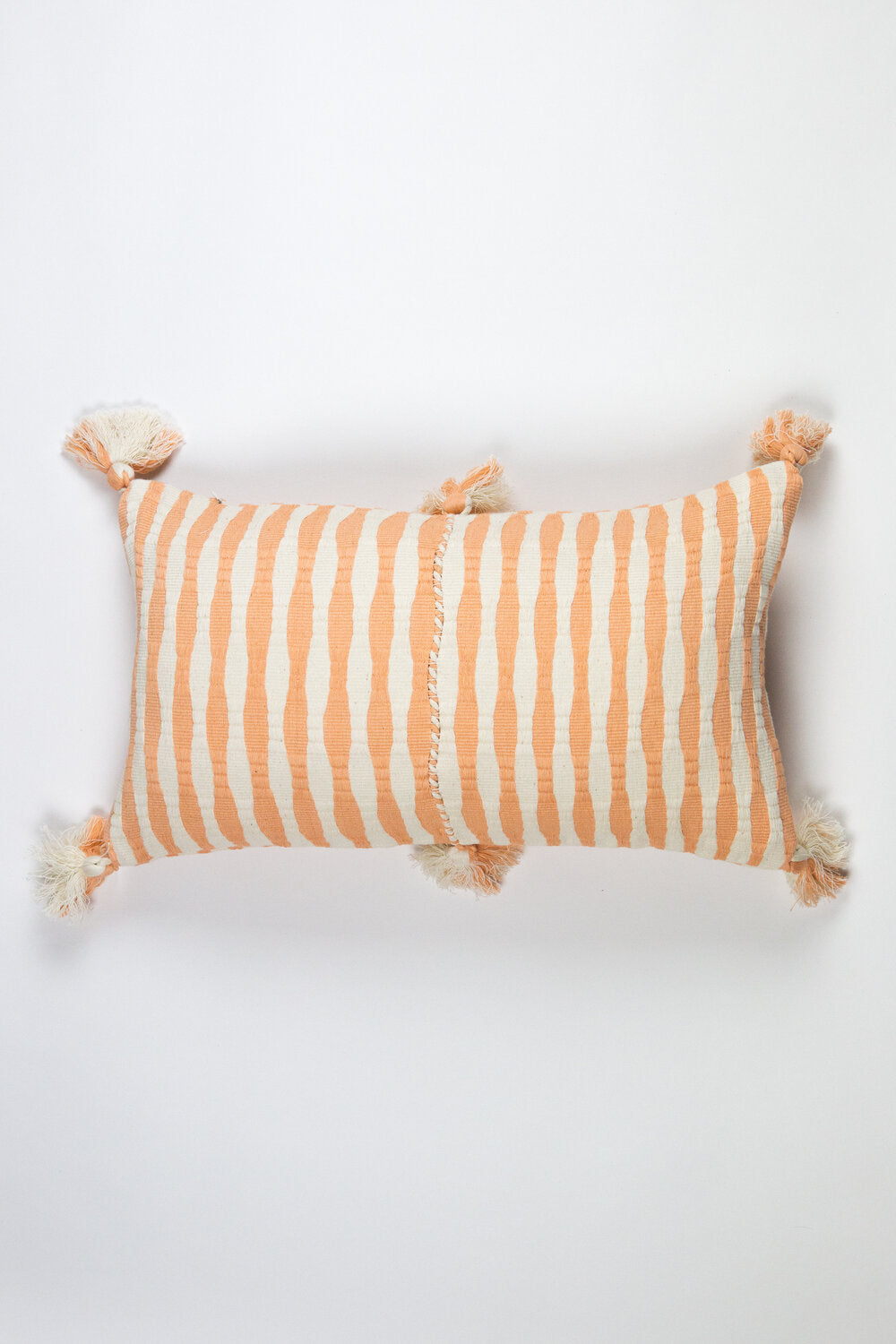 Antigua Pillow - Peach Stripe