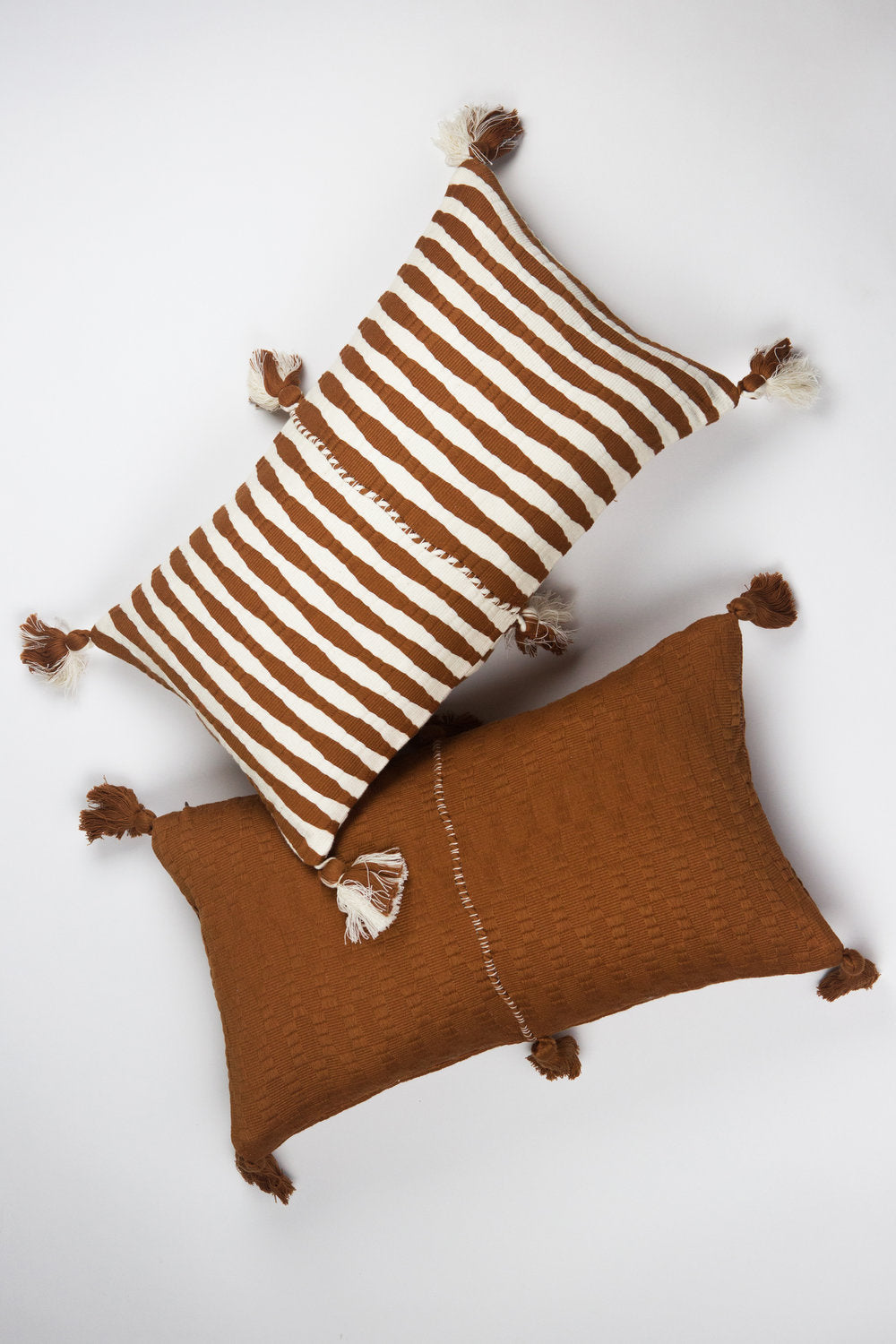 Antigua Pillow - Umber Stripe