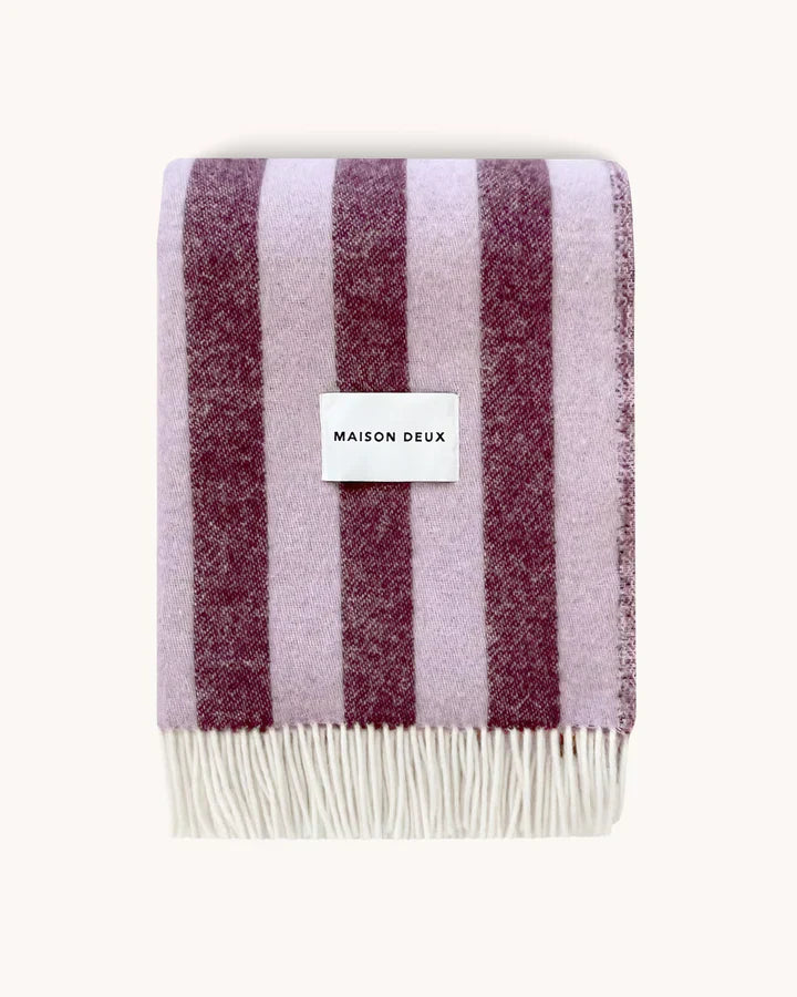 Blanket CANDY WRAP Lilac / Aubergine 4.25 x 6.5 ft