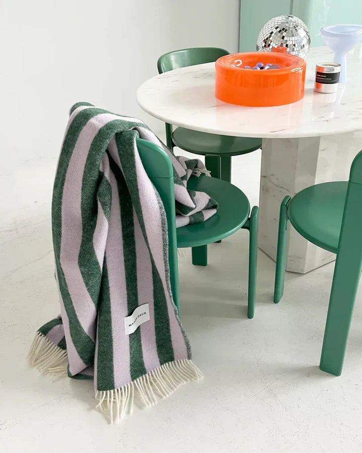 Blanket CANDY WRAP Lilac / Green 4.25 x 6.5 ft