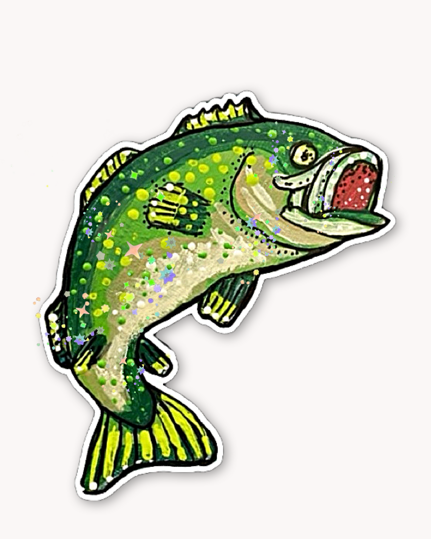 Bass Fish Sticker