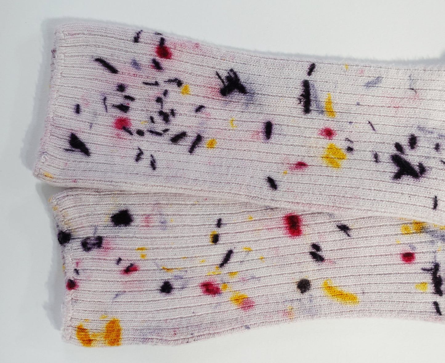 Abstract Bundled Dyed Bamboo Sock