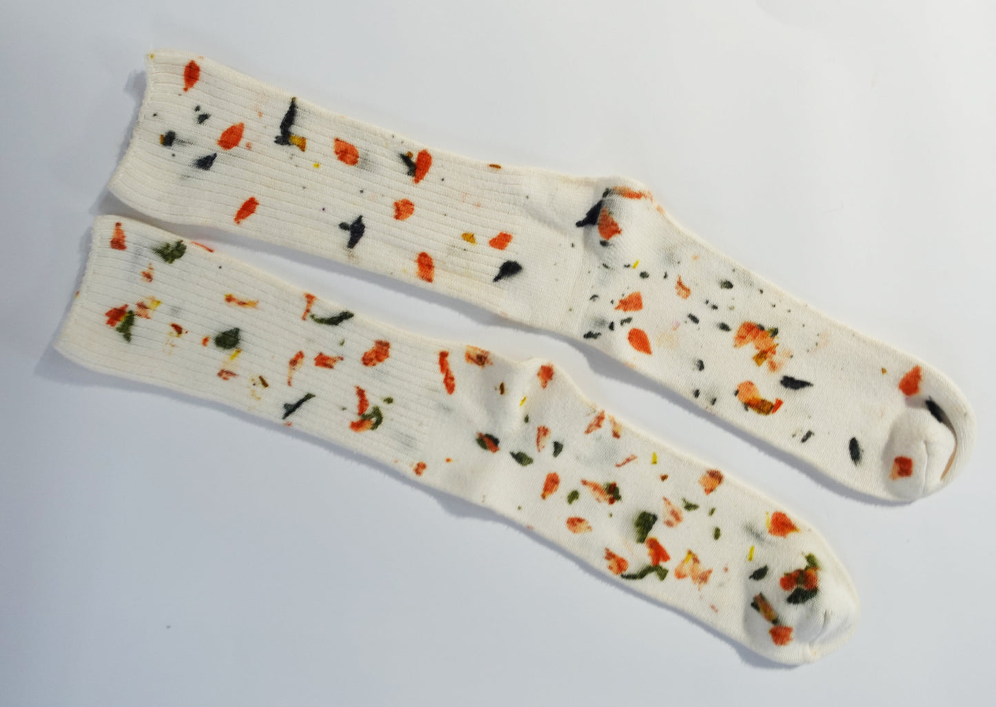 Abstract Bundled Dyed Bamboo Sock