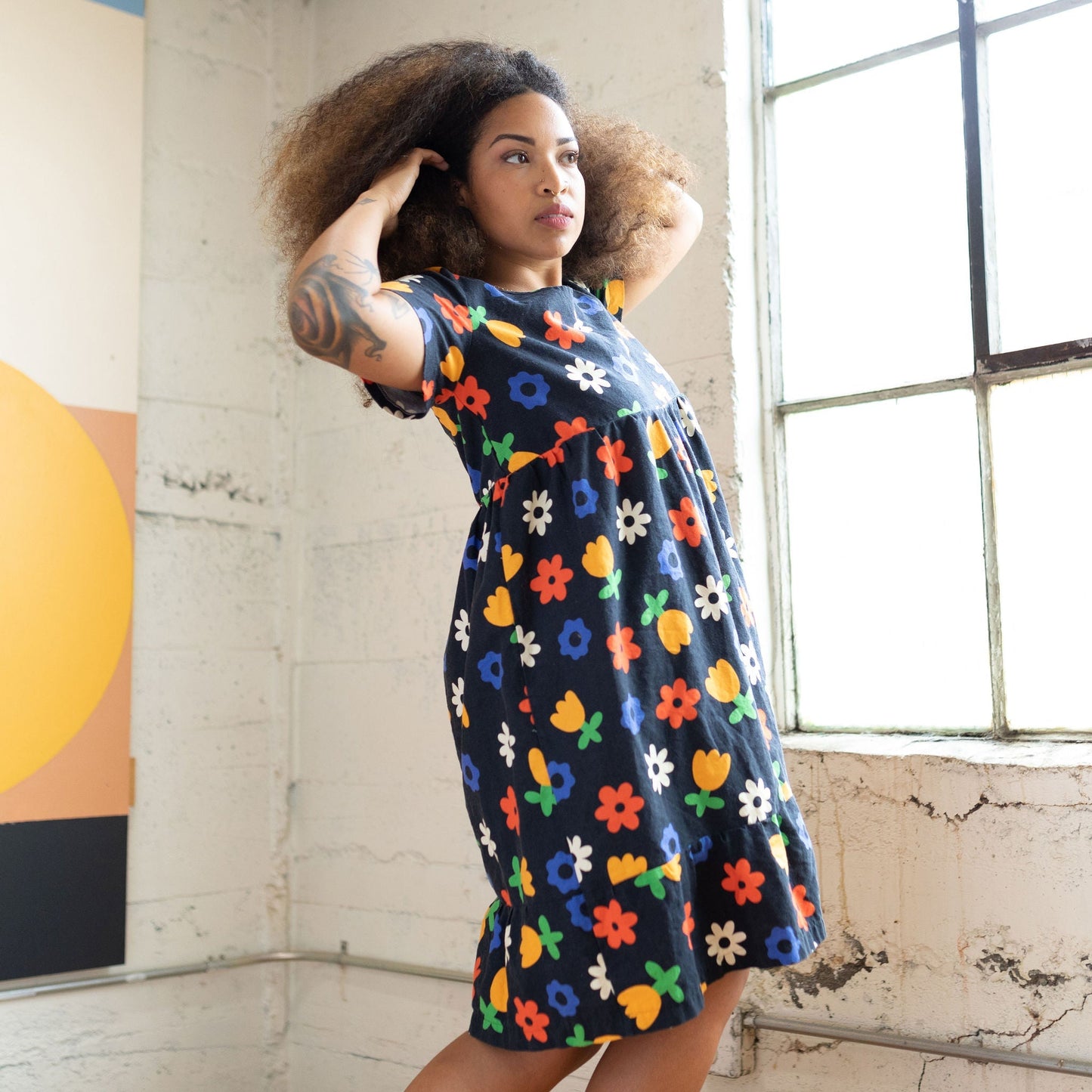 Billie Dress - Floral Black