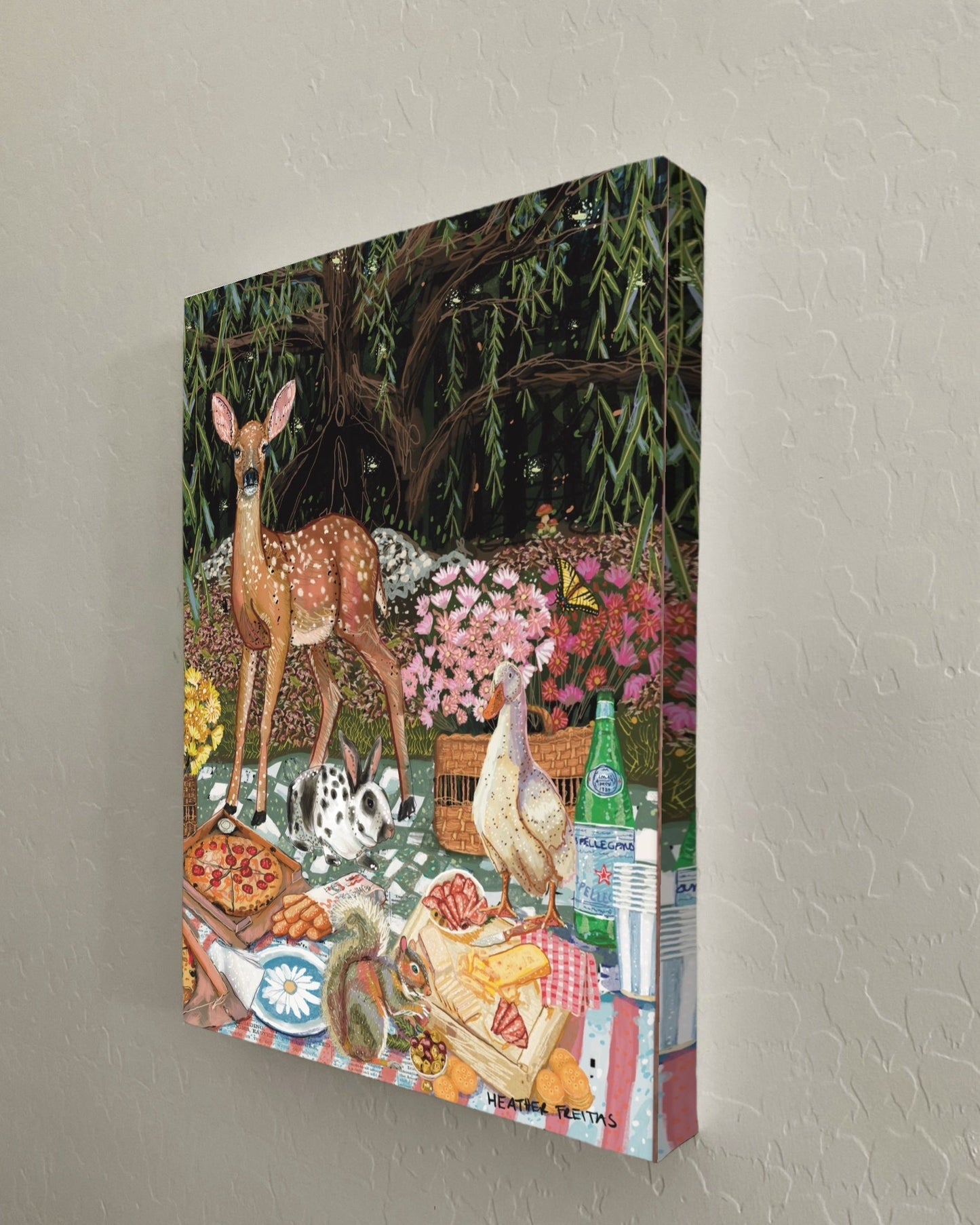Woodland Friends Picnic Print