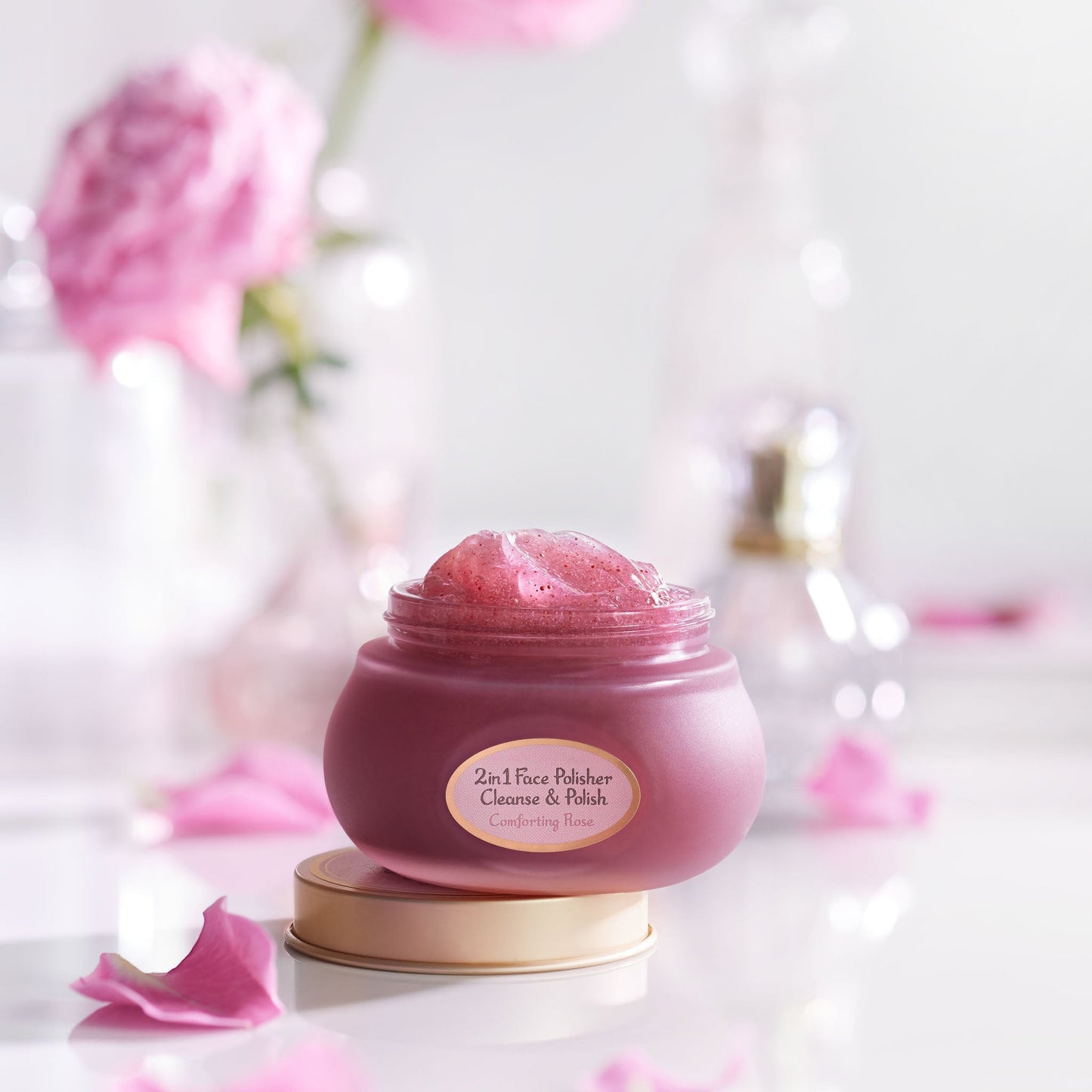 2 in 1 Gelée Face Polisher Comforting Rose 125mL