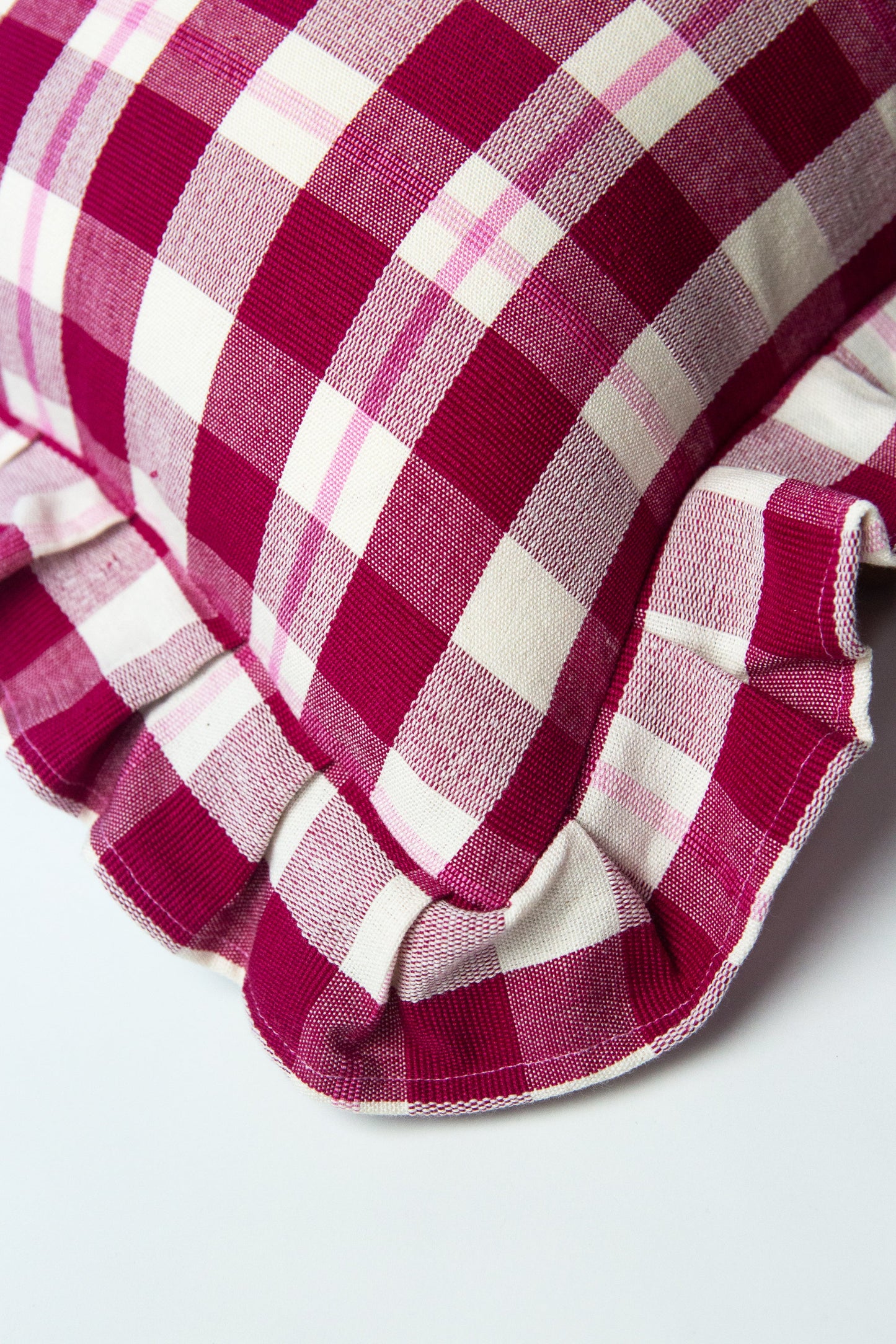 Abigaill Plaid Ruffle Pillow