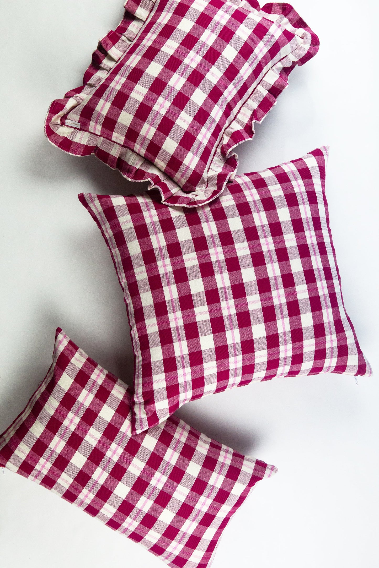 Abigail Plaid Square Pillow