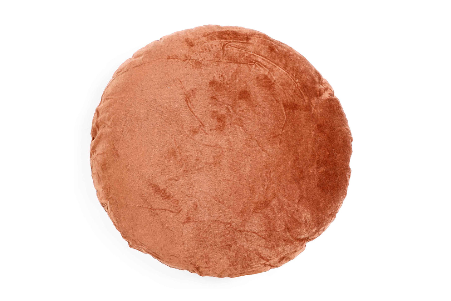 Reversible Velvet Pillow, Rust & Mocha Brown - 16 Inch