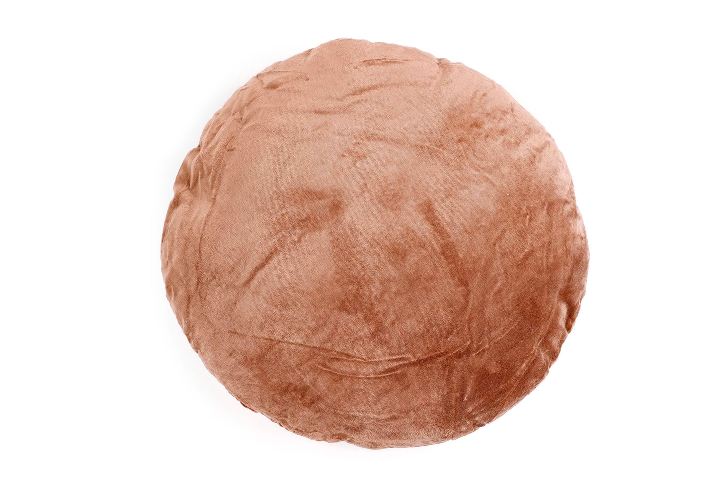 Reversible Velvet Pillow, Rust & Mocha Brown - 16 Inch