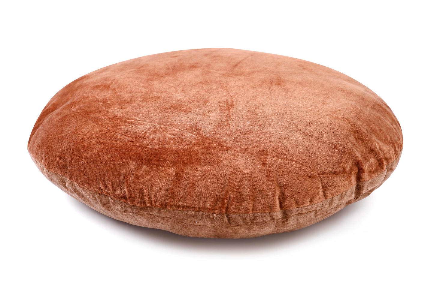 Reversible Velvet Pillow, Rust & Mocha Brown - 16 Inch
