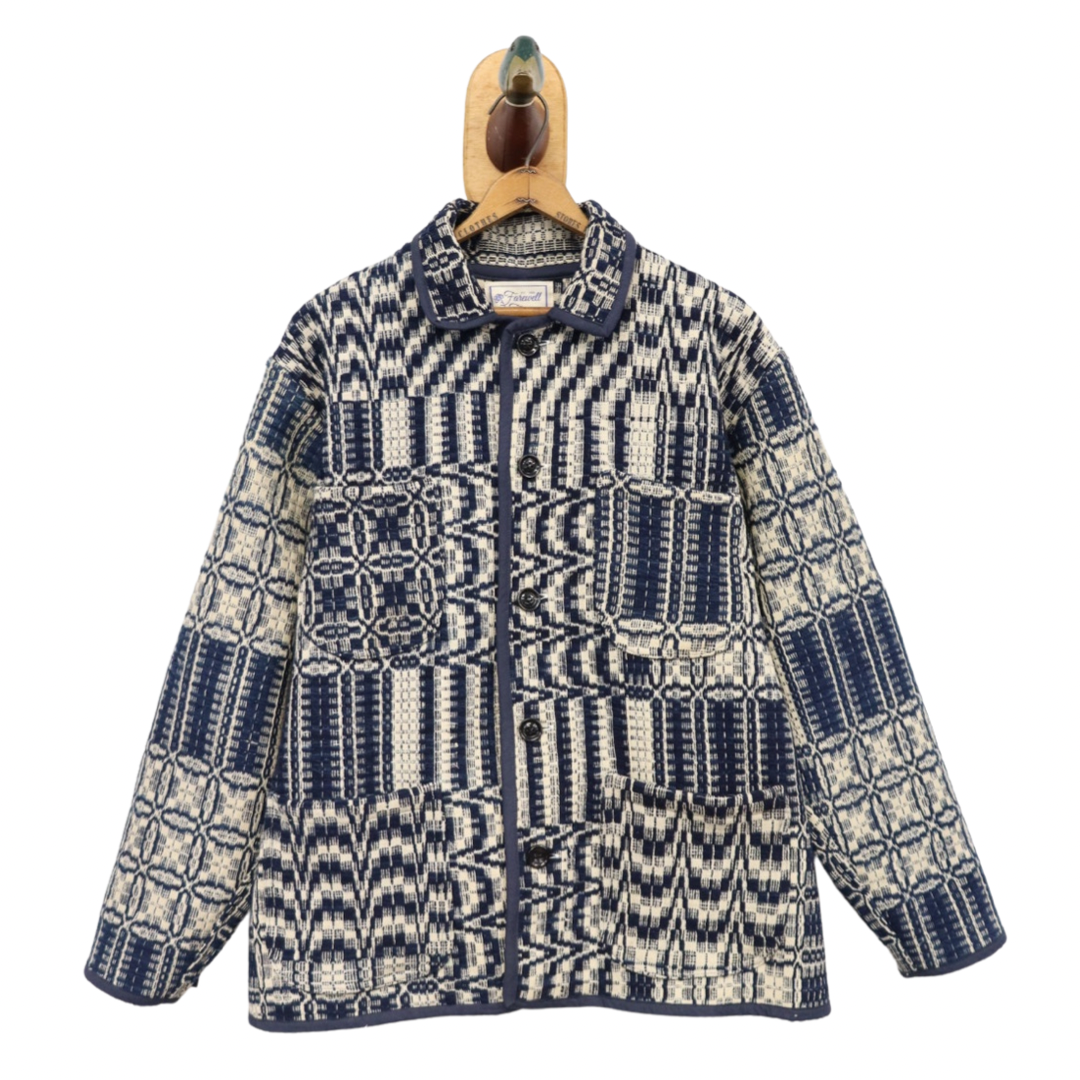 Wool Coverlet Claude Coat Sz S CC9