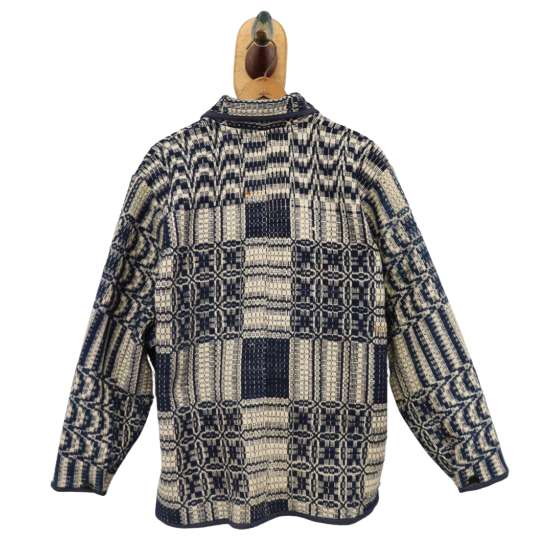 Wool Coverlet Claude Coat Sz S CC9