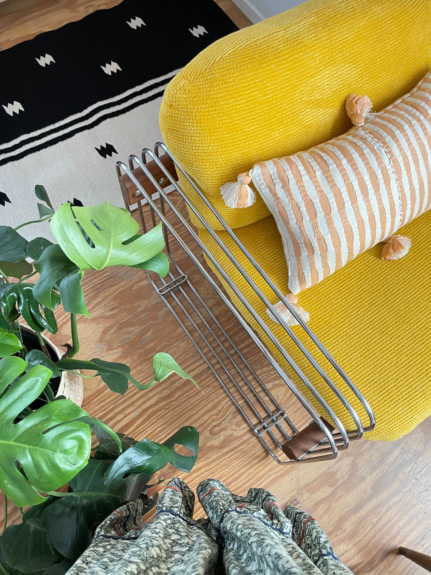 Antigua Pillow - Peach Stripe