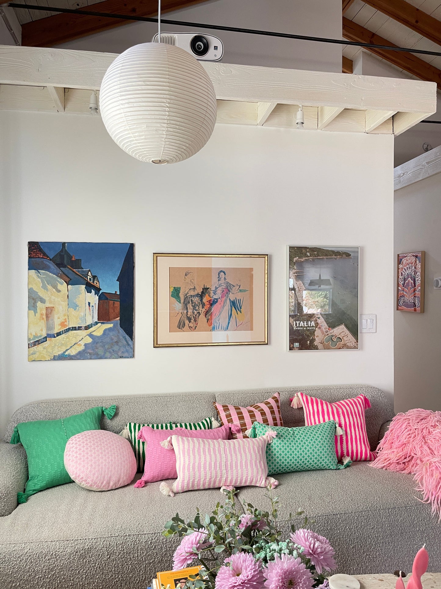 Antigua Pillow - Bubblegum Pink Solid