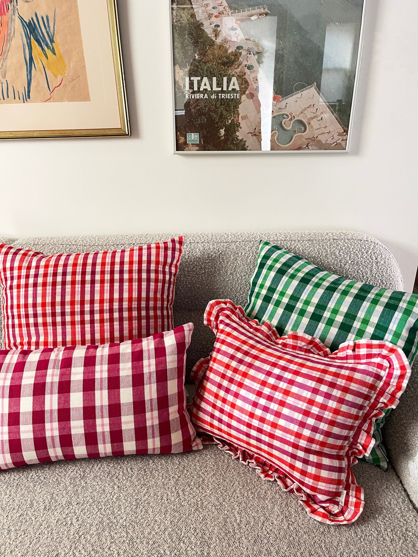 Abigail Plaid Rectangle Pillow