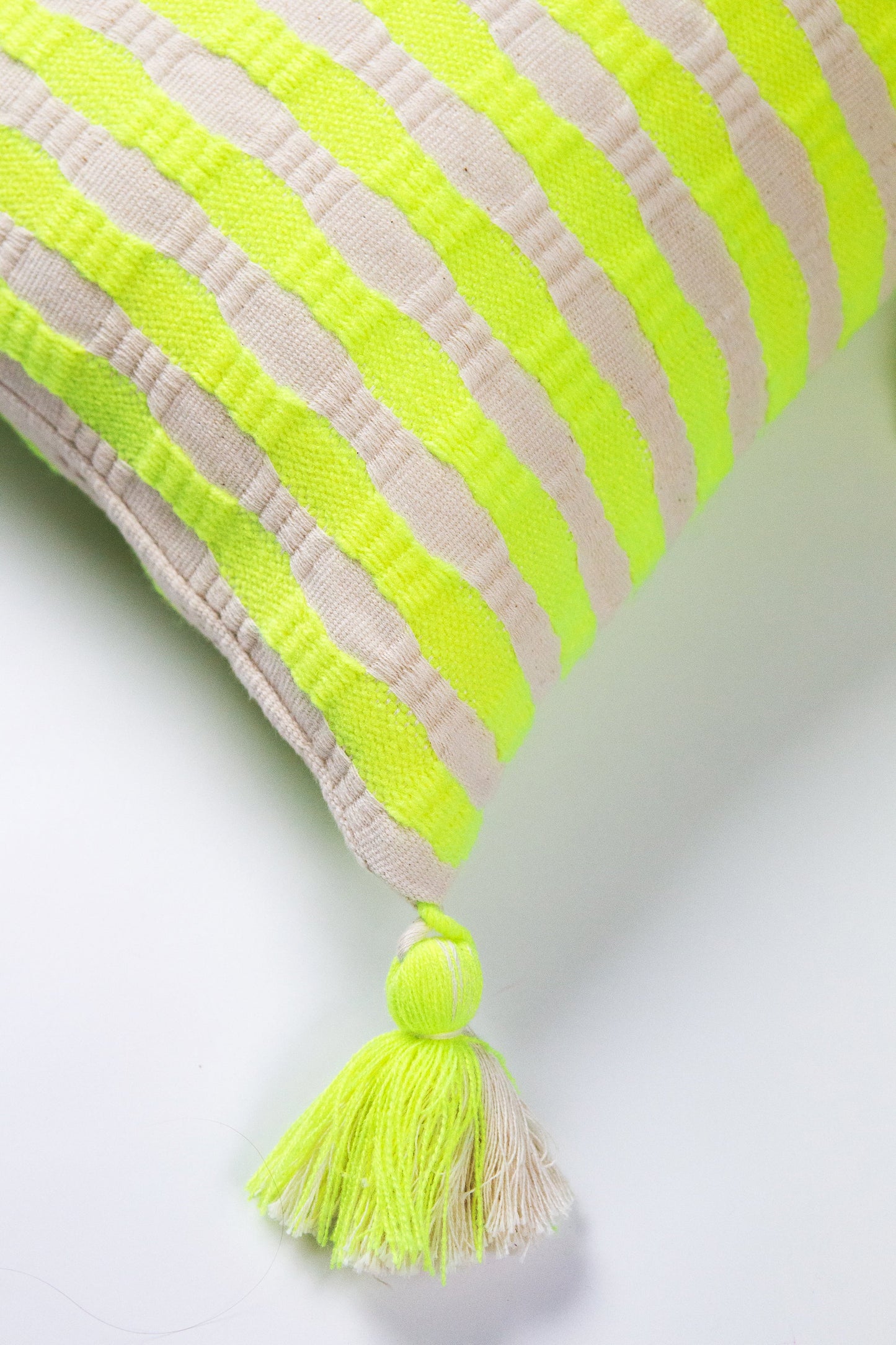 Antigua Pillow - Neon Yellow