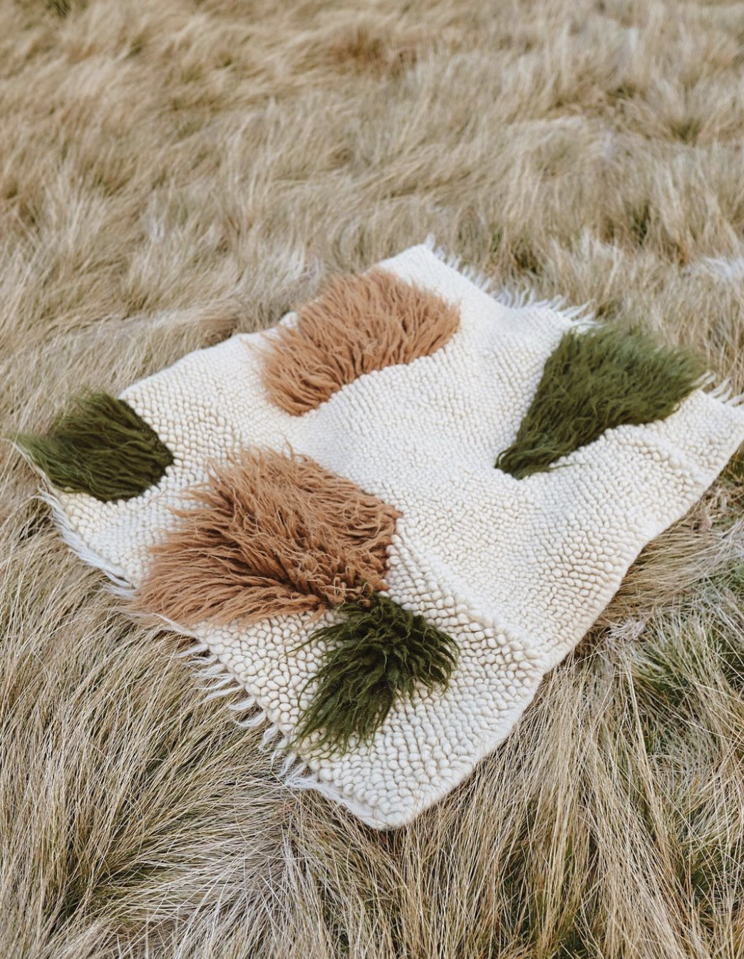 Handwoven Wool Area Rug "Forest"