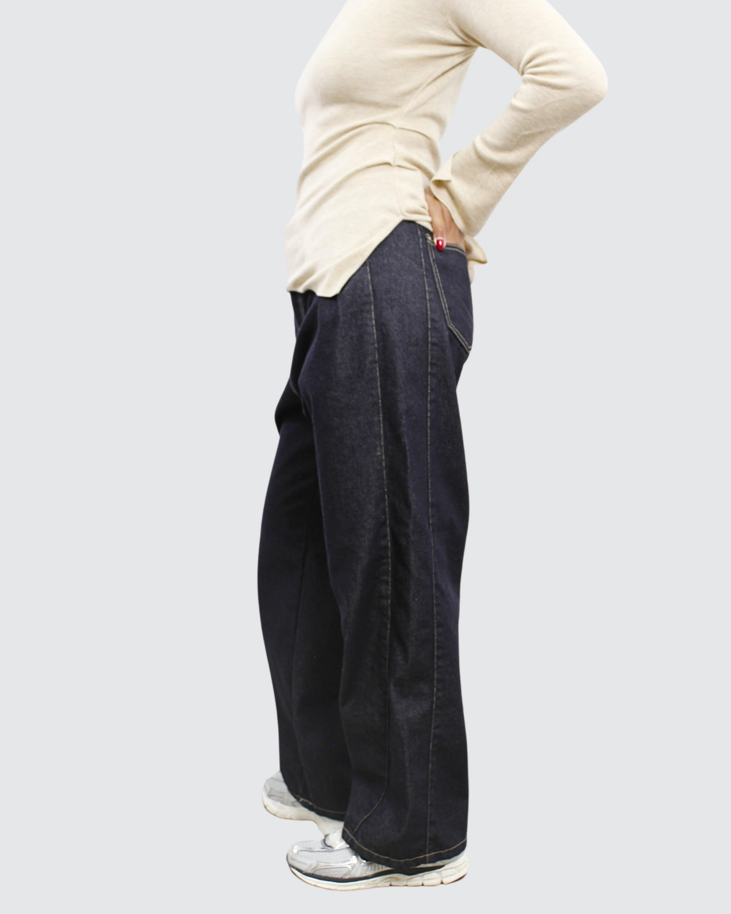 Side Pocket Dark Denim