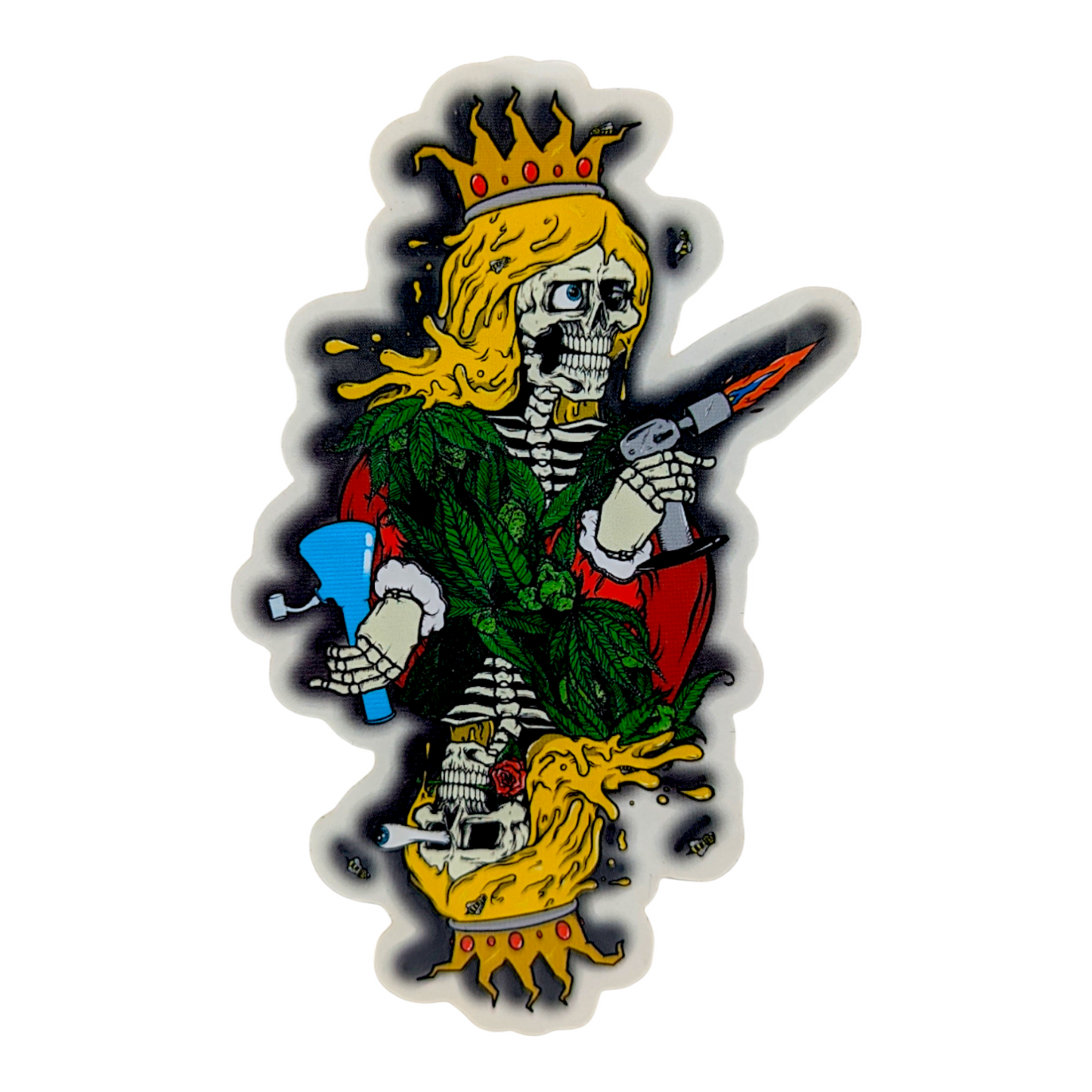 Aaron Brooks Queen of Diamonds Sticker